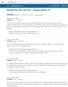Plan Life Cafe Aging care clients reviews