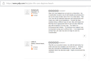 Yelp Reviews for Plan Life Care, Florida